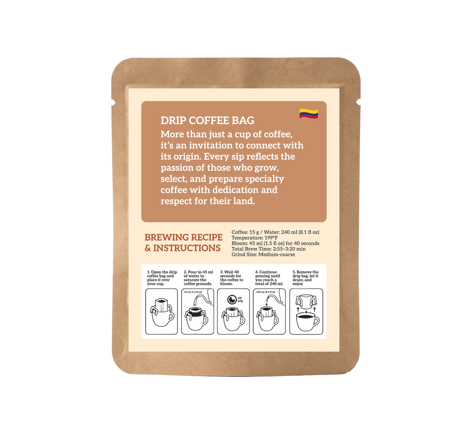 Specialty Drip Coffee - Barista Edition (15g) - Imagen 2